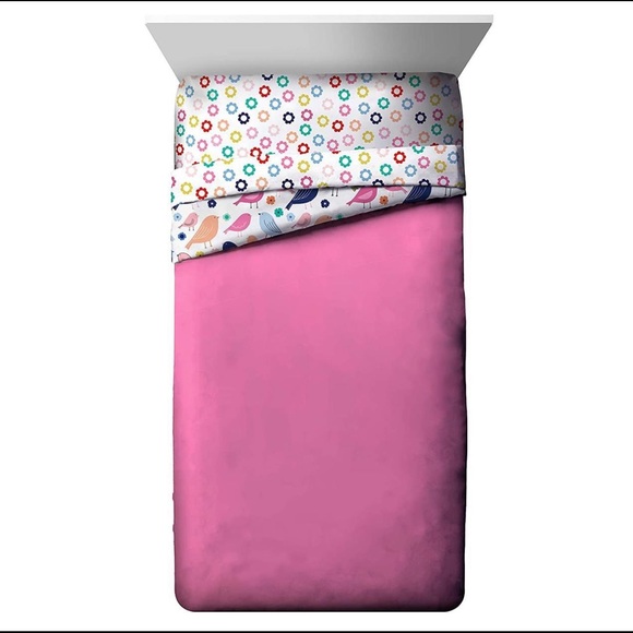 Jay Franco Vintage Bird 4 Piece Twin Bed Set Includes Comforter & Sheet Set - Picture 3 of 6